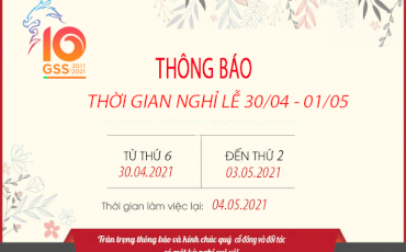 [GSS] Thông báo nghỉ lễ 30/4 - 01/05